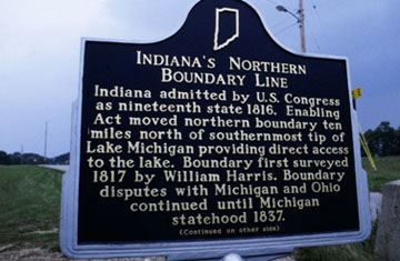 Indiana's Northern Boundary Line