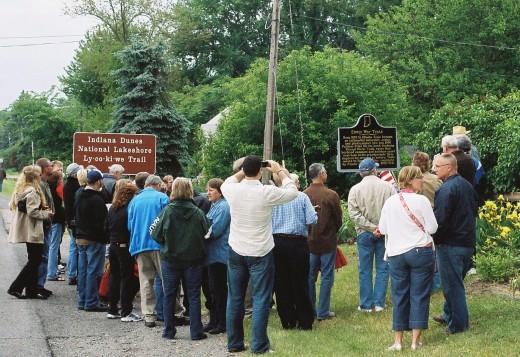 Edwin Way Teale Indiana Historical Marker dedication ceremony