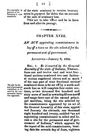 Publication - First Page of Printed Act