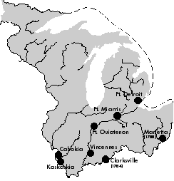 July 12, 1787 Northwest Territory Map