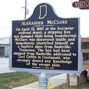Alexander McClure Historical Marker - Front