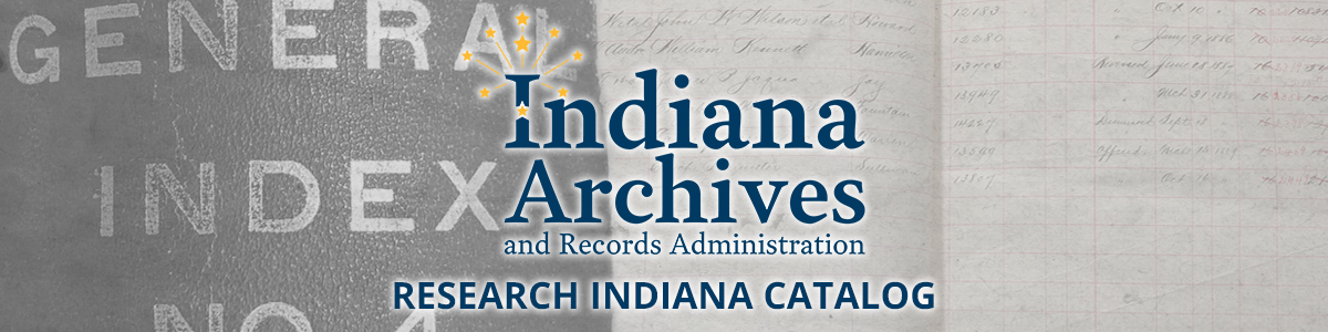 Indiana Archives and Records Administration Research Indiana Catalog banner