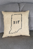 317 Burlap Pillow