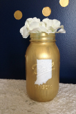 Gold Mason Jar