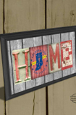 Indiana Bicentennial Rustic Home Sign