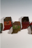 Pottery Indiana Shape Fridge Magnet