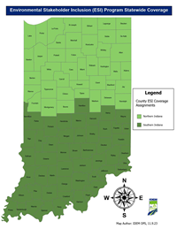 ESI Program Statewide Coverage Map