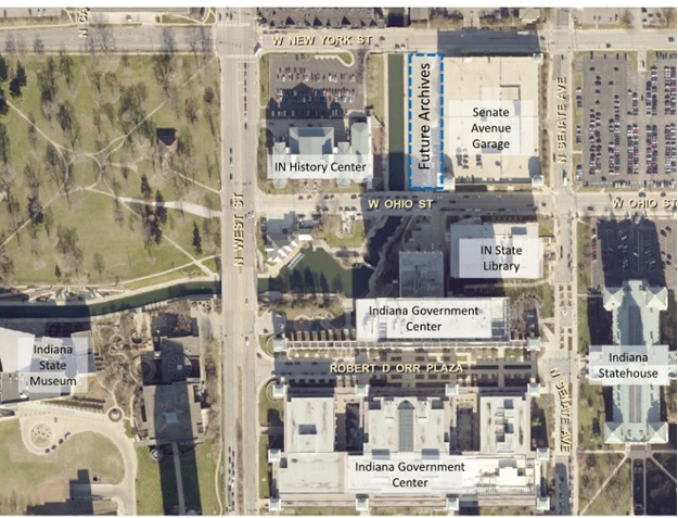 Indiana State Archives Building Site Plan