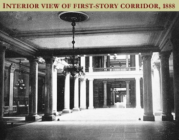 Interior View of First-Story Corridor, 1888