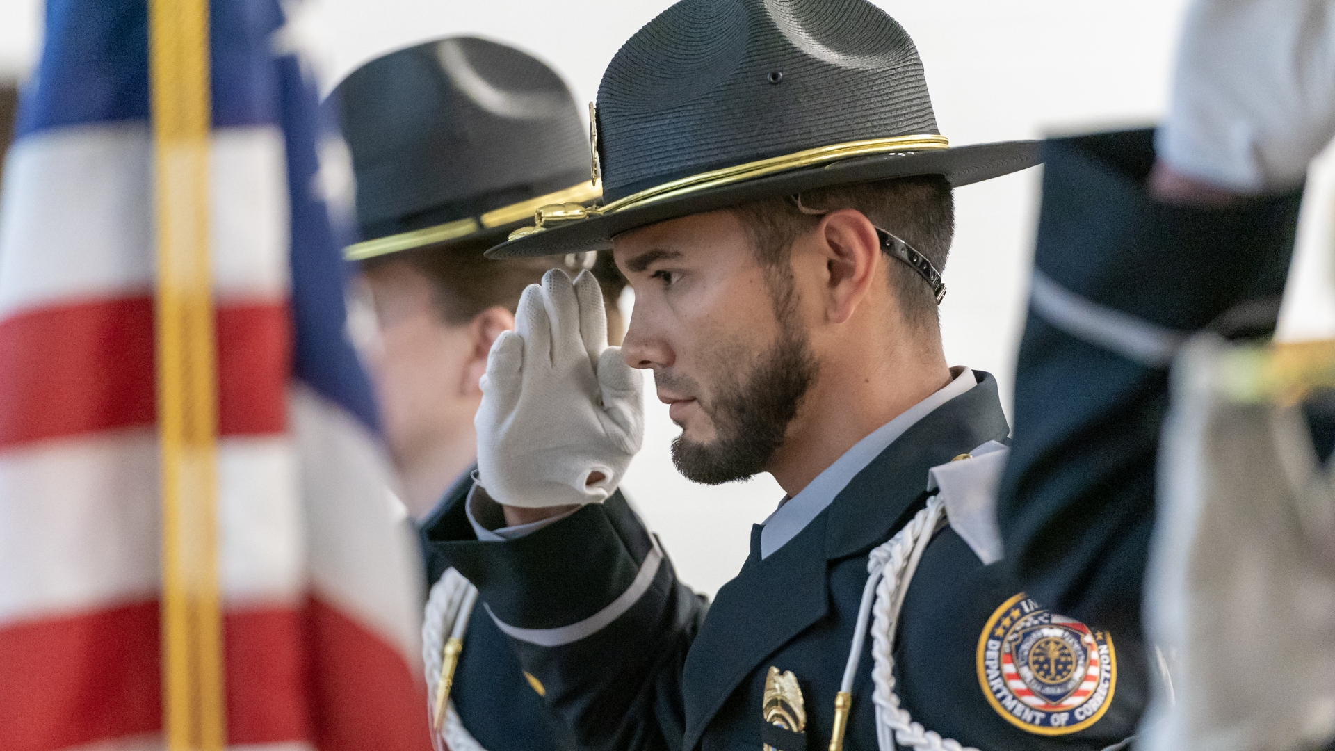 Honor Guard Saluting Colors