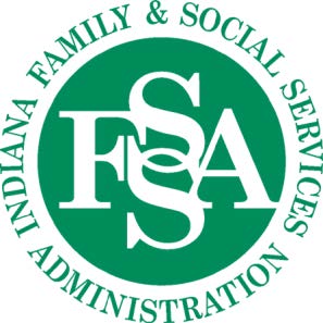 Logo of the Indiana Family and Social Services Administration (FSSA)