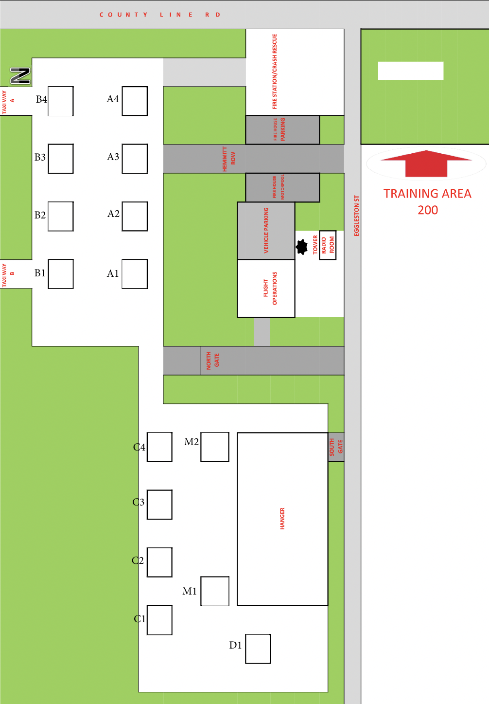 Himsel Army Airfield Training Area Map