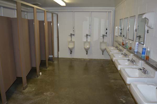 Barracks interior- latrine