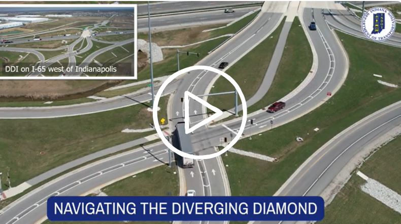 By clicking this image, you will be redirected to YouTube to watch a tutorial on how to navigate a diverging diamond.