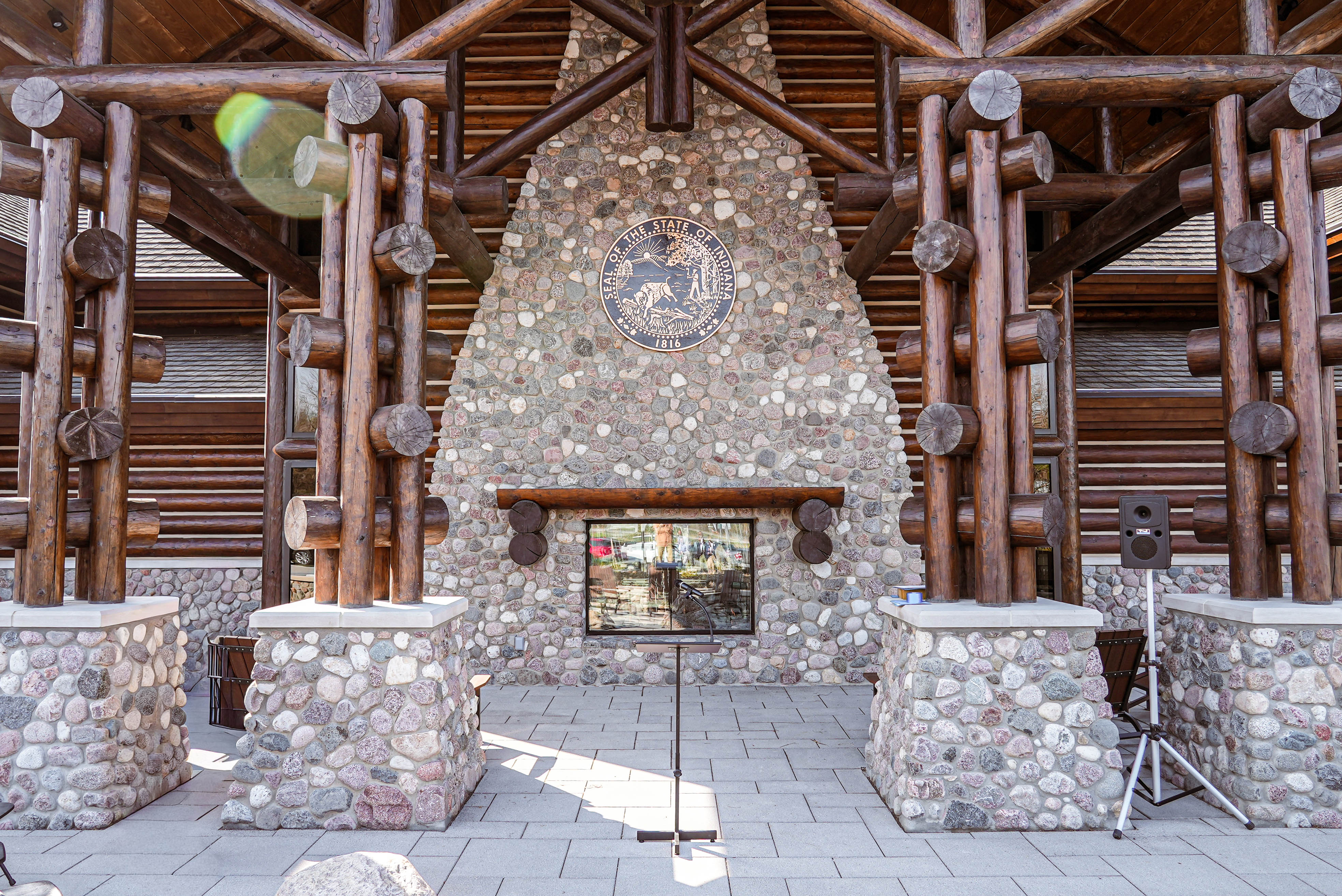 Exterior of the I-64 Black River Welcome Center