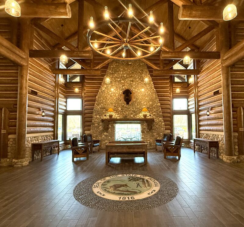 Interior of the I-64 Black River Welcome Center 