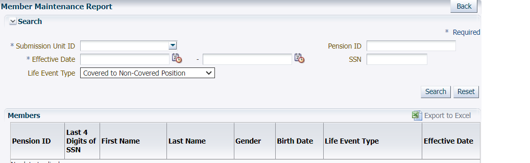 Member Maintainance Report Image