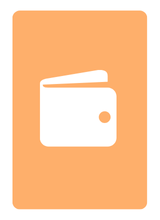 An illustration of a playing card with a wallet.