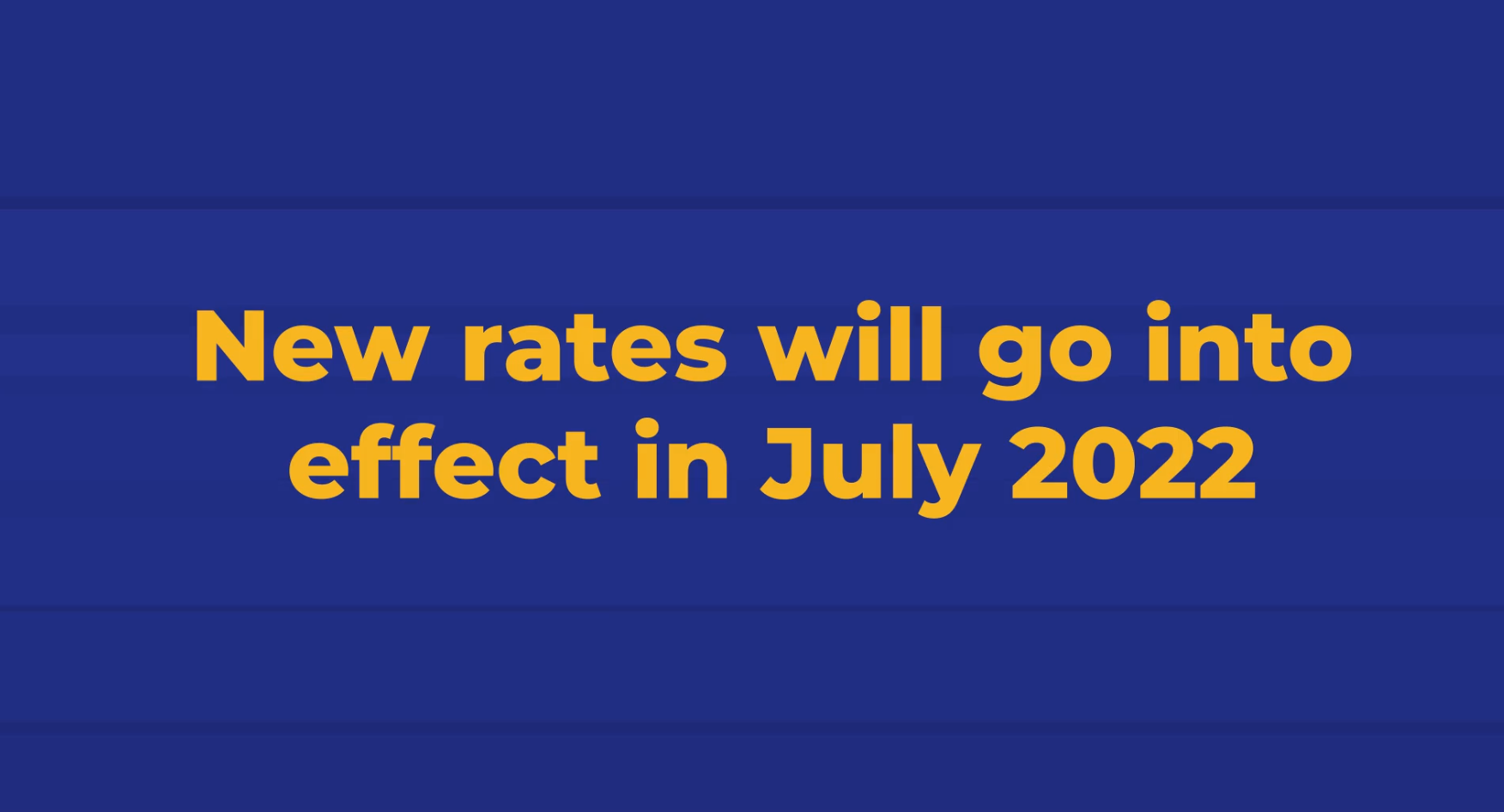 New rates 2022