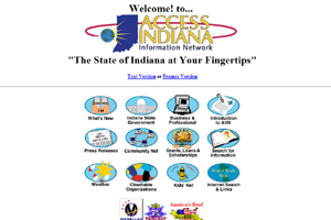 IN.gov Screenshot from 1996