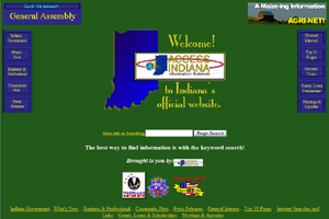 IN.gov Screenshot from 1997