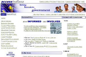 IN.gov Screenshot from 2004