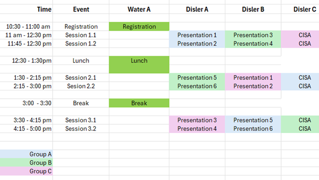 Schedule IT symposium schedule
