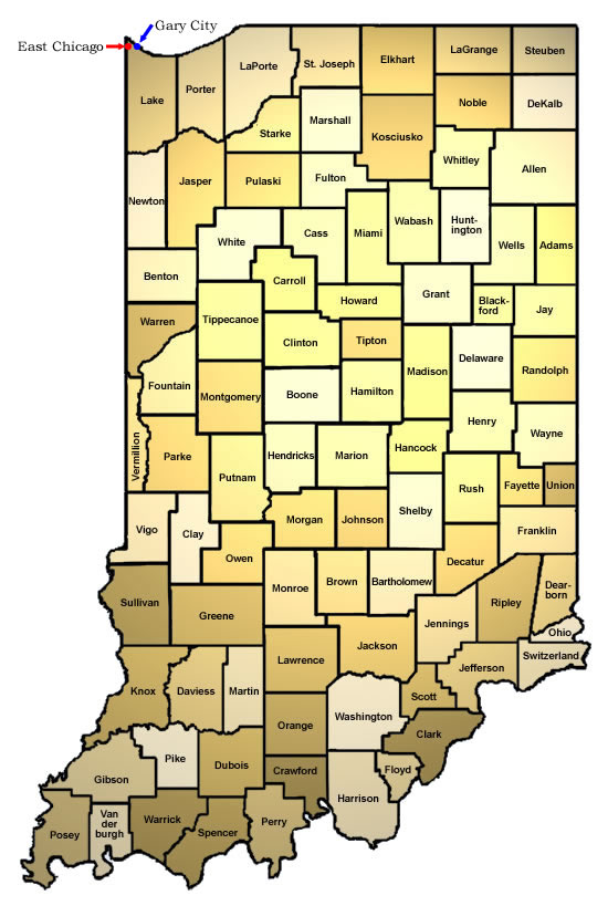 Indiana State Department Of Health Local Health Department Locations