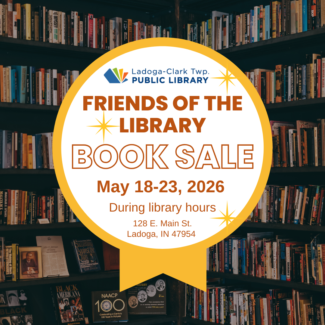 Friends of the LIbrary Book Sale May 18-23 during Library hours