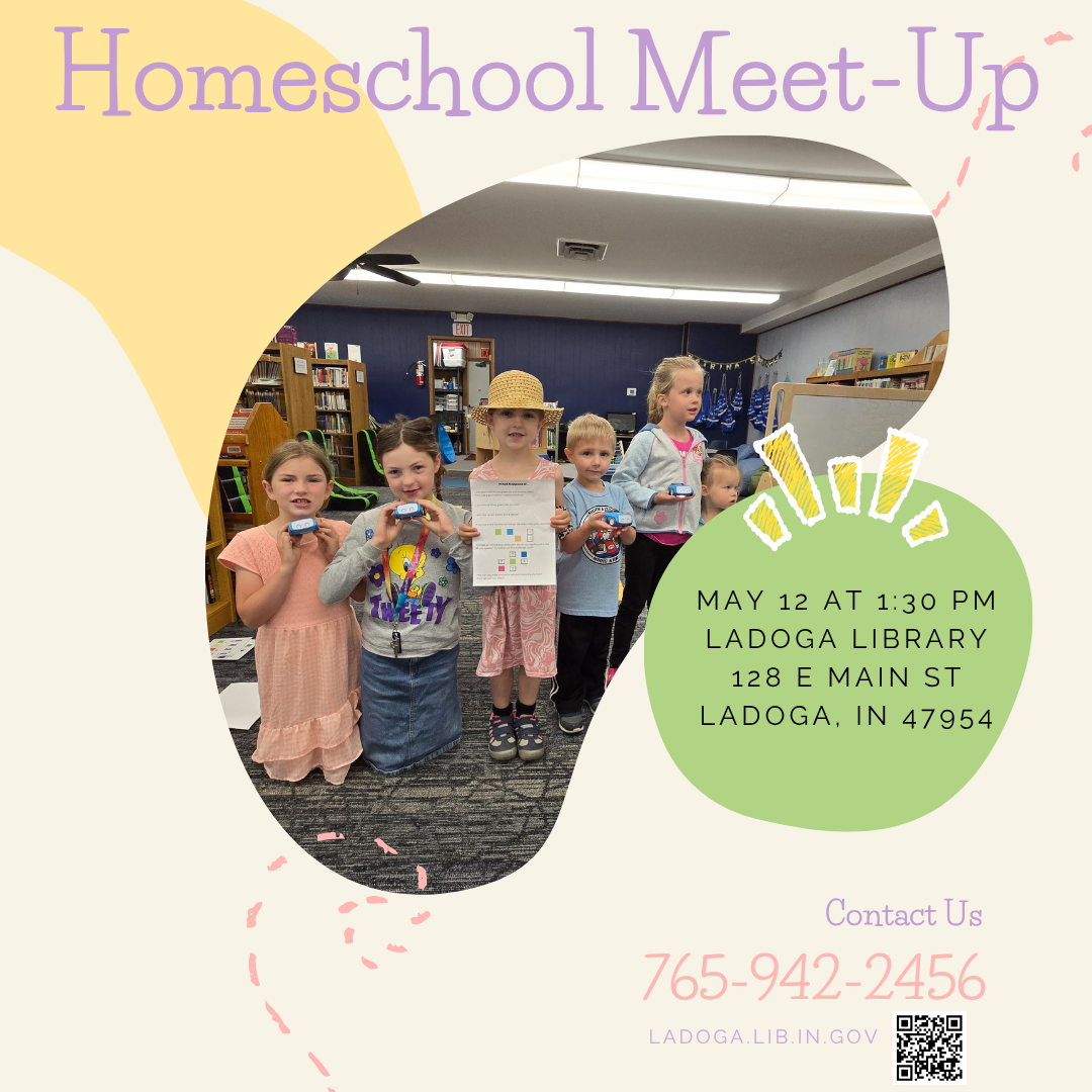 Picture of homeschool kids with Indi cars. Homeschool meet up May 12 at 1:30 PM