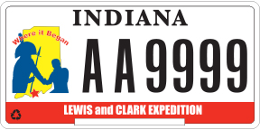 Lewis and Clark License Plate