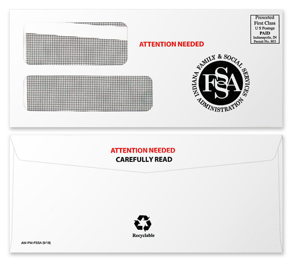 FSSA window envelope image