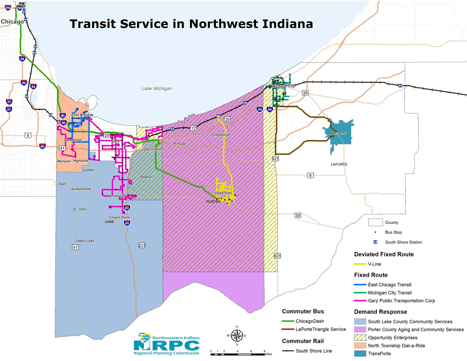 Transit Services in Northwest Indiana