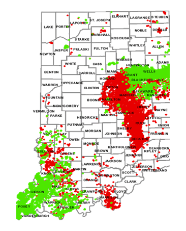 Oil and Gas Fields Indiana