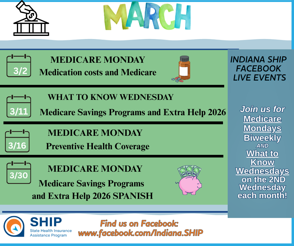 March Facebook Live Events