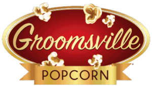 groomsville popcorn logo