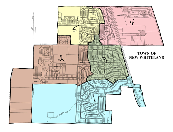 Town of New Whiteland Map