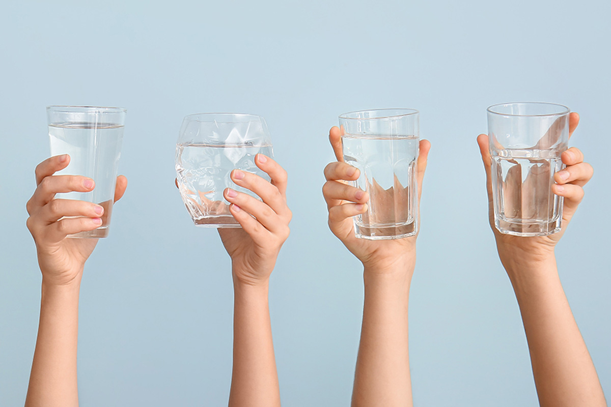 drinking water