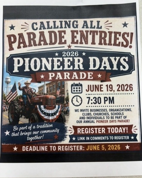 Pioneer Days Parade Flyer