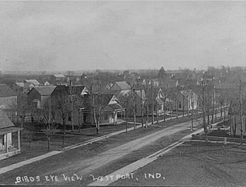 Westport Indiana Birds Eye View