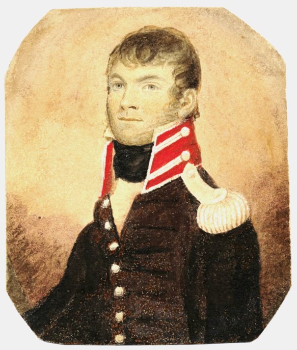 A portrait of a person in a military uniformDescription automatically generated