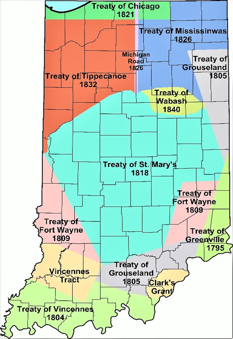A map of the state of indianaDescription automatically generated